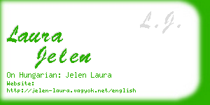 laura jelen business card